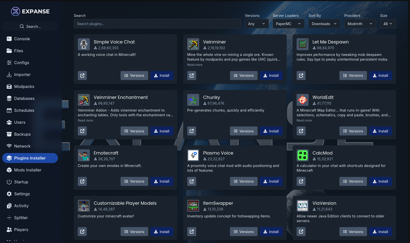 Minecraft Server Management